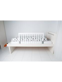 BabyDan Wooden Bed Guard Rail, FSC-Certified (Wood), White - view 2, White