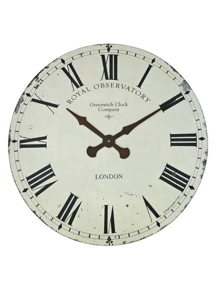 Lascelles Greenwich Wall Clock, Dia.70cm, Cream, Cream