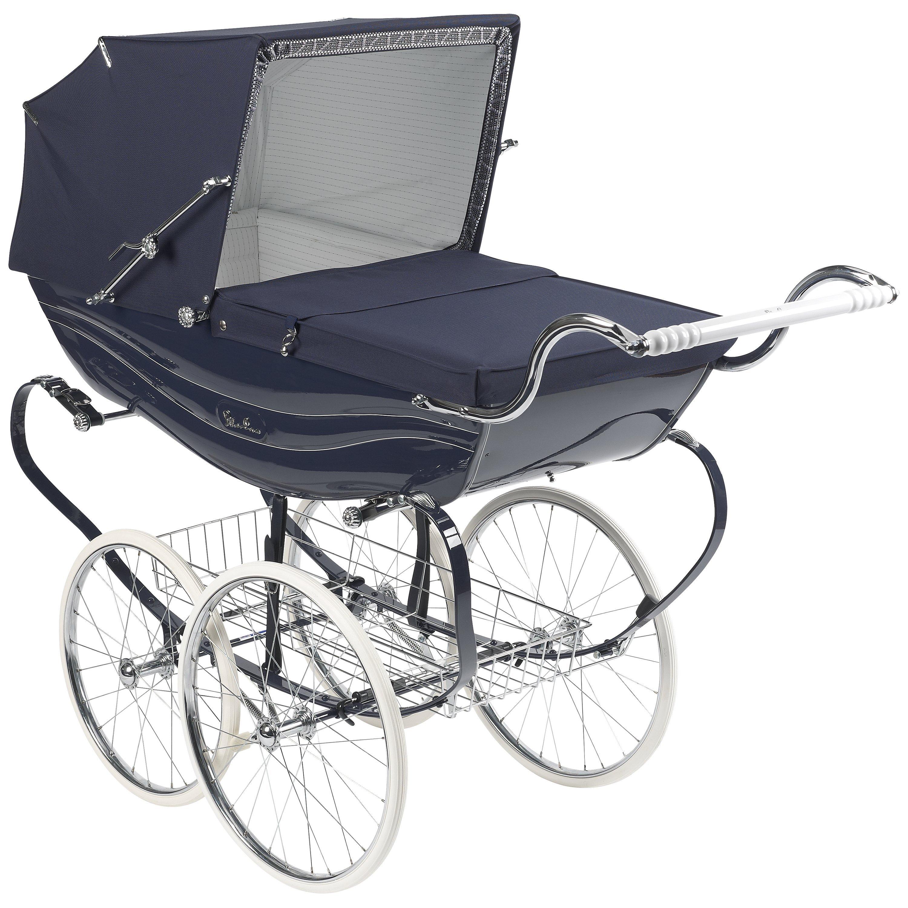 Silver Cross Balmoral Pram Navy Gloss