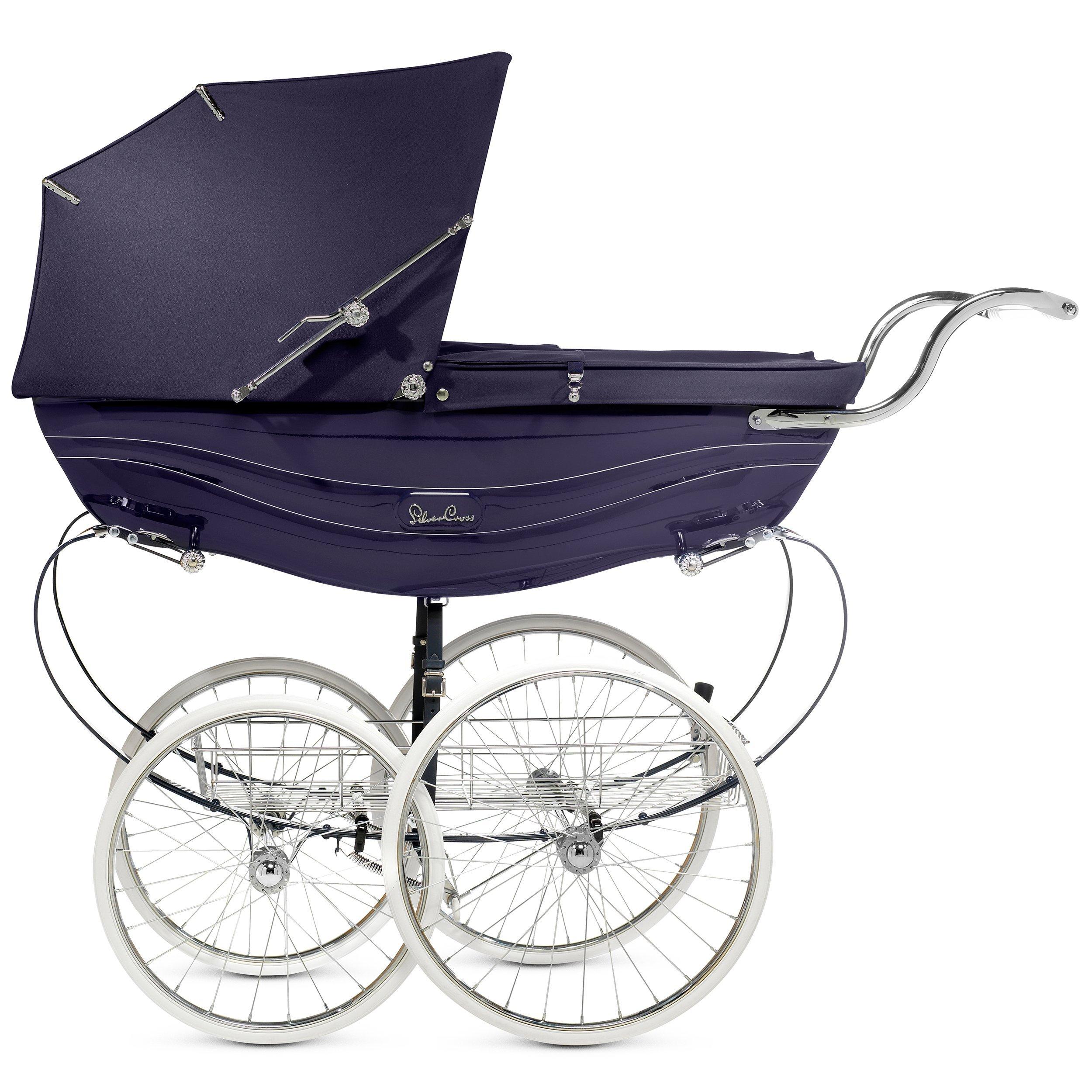 Silver Cross Balmoral Pram Navy Gloss