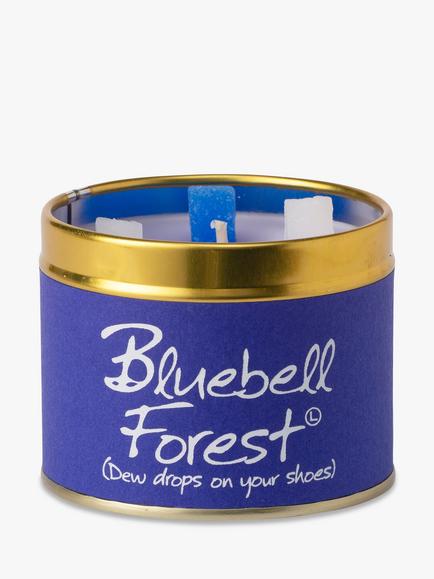 Lily-flame Bluebell Scented Tin Candle, 230g - view 2, Blue