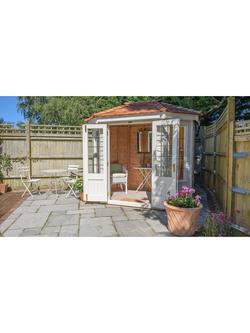 Crane Garden Buildings Scandinavian Redwood Summerhouse, 1.8 x 2.5m - view 2, Cream