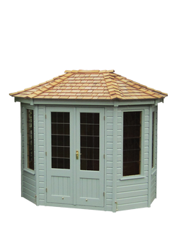 Crane Garden Buildings Scandinavian Redwood Summerhouse, 1.8 x 2.5m, Sage