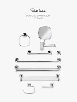 Robert Welch Burford Bathroom Shelf - view 2, Silver