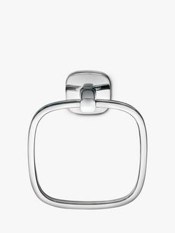 Robert Welch Burford Towel Ring, Silver