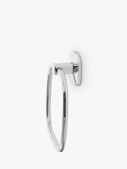 Robert Welch Burford Towel Ring - view 2, Silver