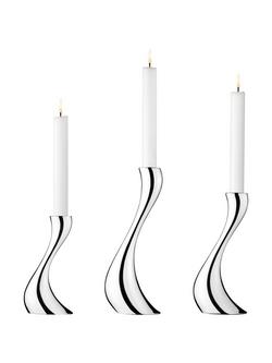 Georg Jensen Cobra Candlestick, Set of 3, Silver