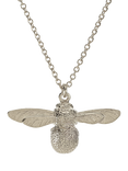 Alex Monroe Baby Bee Pendant Necklace, Silver