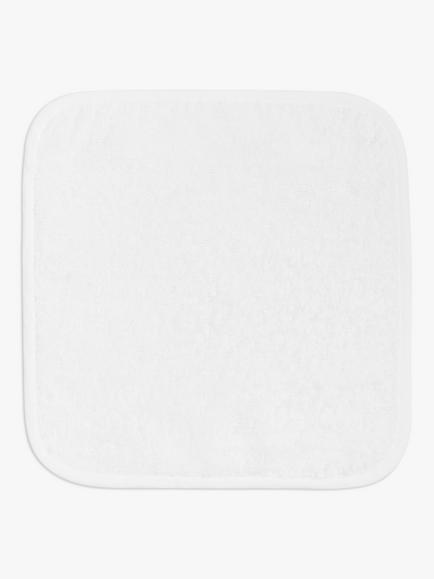 John Lewis ANYDAY Flannels, White Cotton, Pack of 5, 
