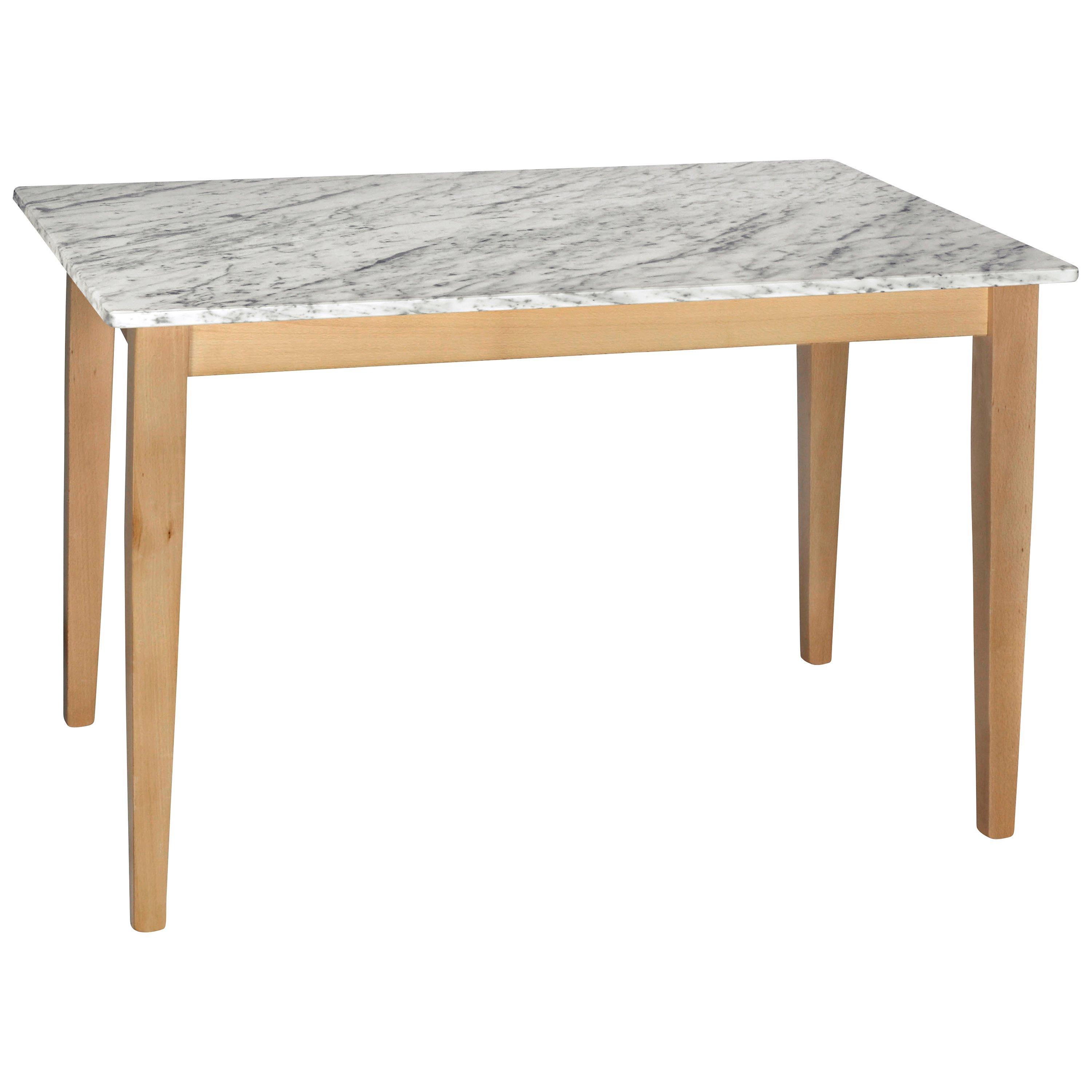 HND Katrina 4 Seater Rectangular Dining Table, Carrara