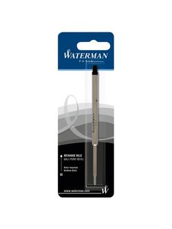Waterman Ballpoint Refill, Black, Medium, Black