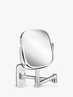 Robert Welch Bathroom Burford Extendable Magnifying Wall Mirror, Chrome
