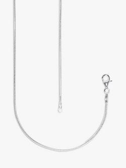 Nina B Unisex Snake Chain Necklace, Silver, Silver