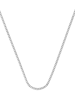 Nina B Curb Chain Necklace, Silver, 