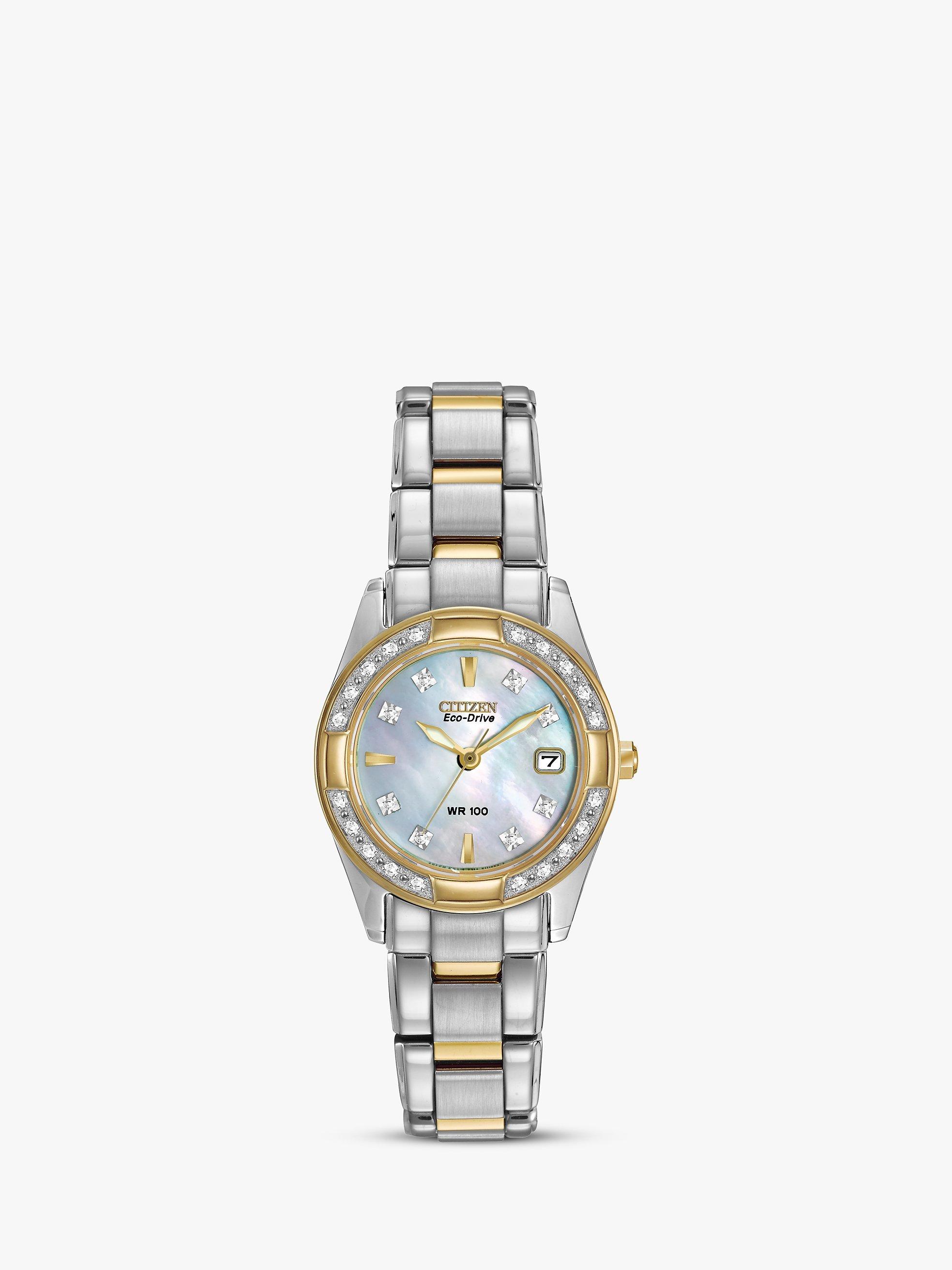 Citizen gold diamond watch best sale