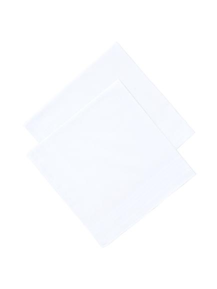 John Lewis Supersize Handkerchiefs, Pack of 2, White, White