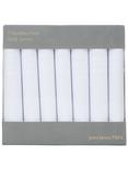 John Lewis Handkerchiefs, Pack of 7, White