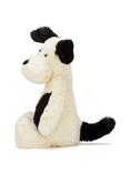 Jellycat Bashful Puppy Soft Toy, Black/Cream