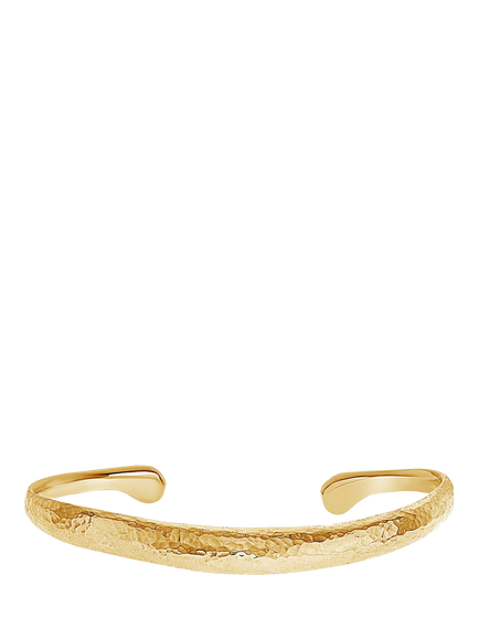 Dower & Hall Nomad 18ct Gold Vermeil Curved Torc Bangle, 