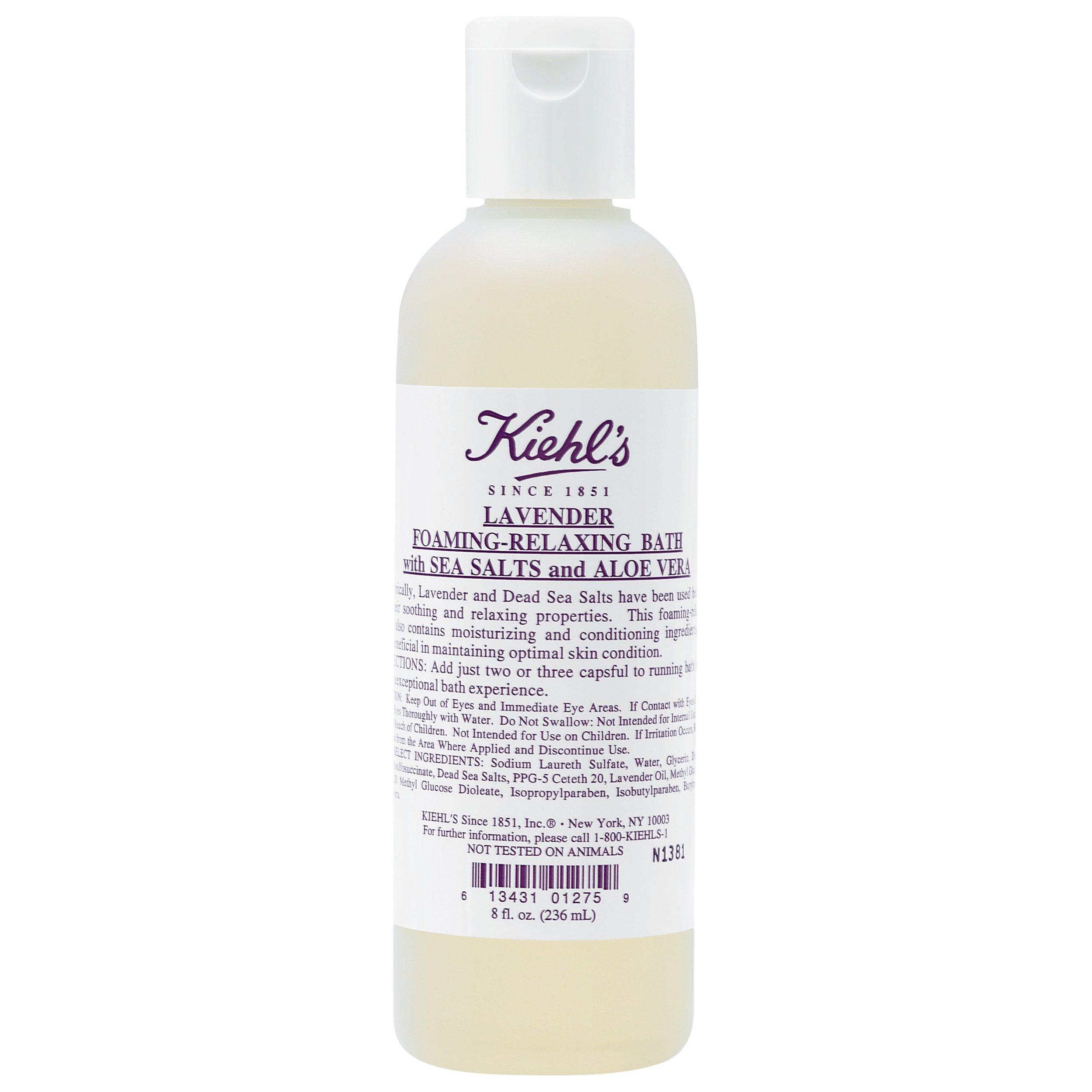 Kiehl's Lavender Foaming-Relaxing Bath with Sea Salts and Aloe Vera, 500ml