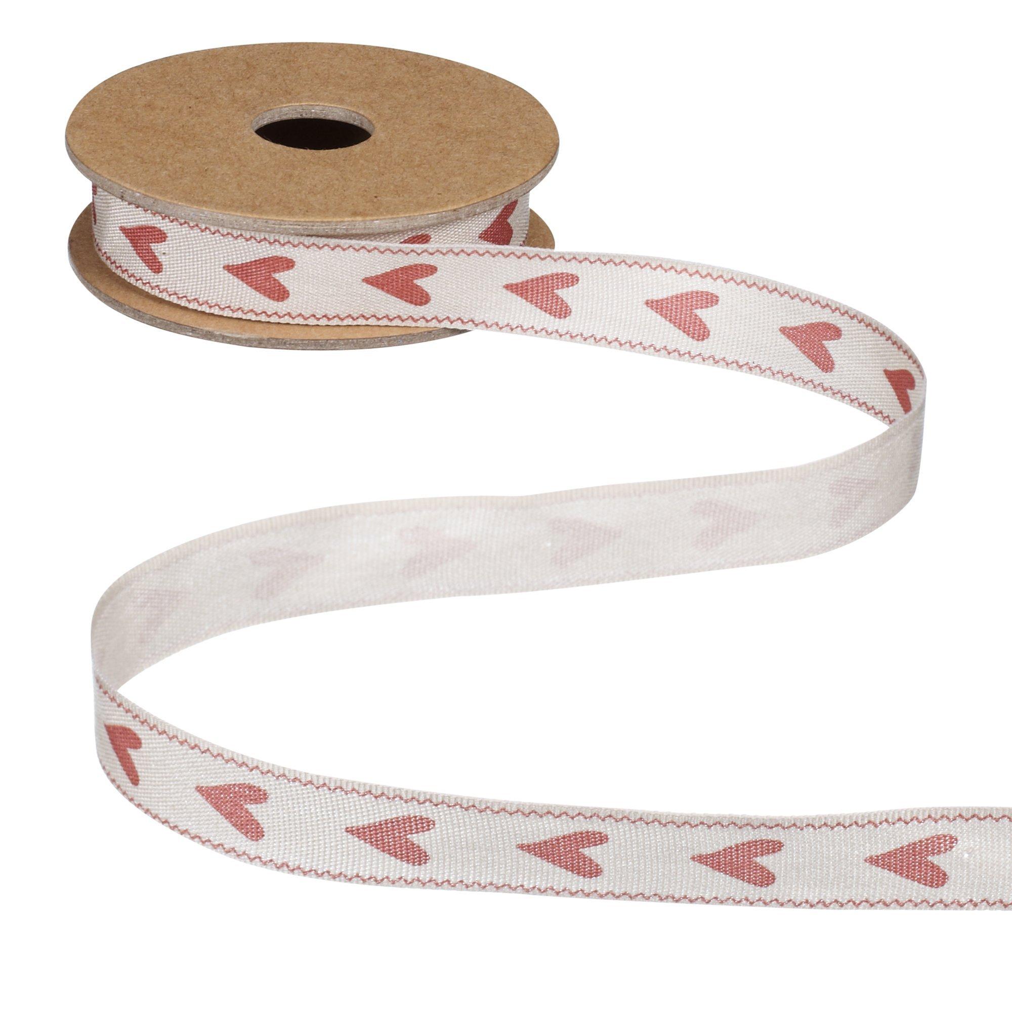 East of India Long Hearts Ribbon, 3m