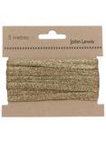 John Lewis Metallic Braid, 5m, Gold