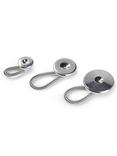 Prym Flexi Buttons, Pack of 3, Various Sizes, Silver