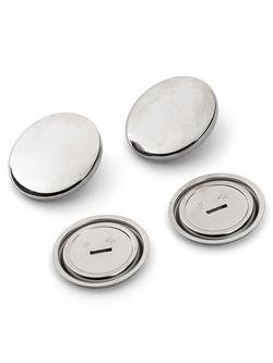 Prym Metal Cover Buttons, 29mm, Pack of 3 - view 2, Silver