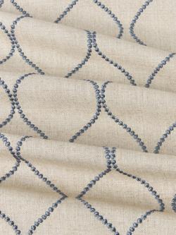 John Lewis Ellewood Knot Furnishing Fabric - view 2, Denim