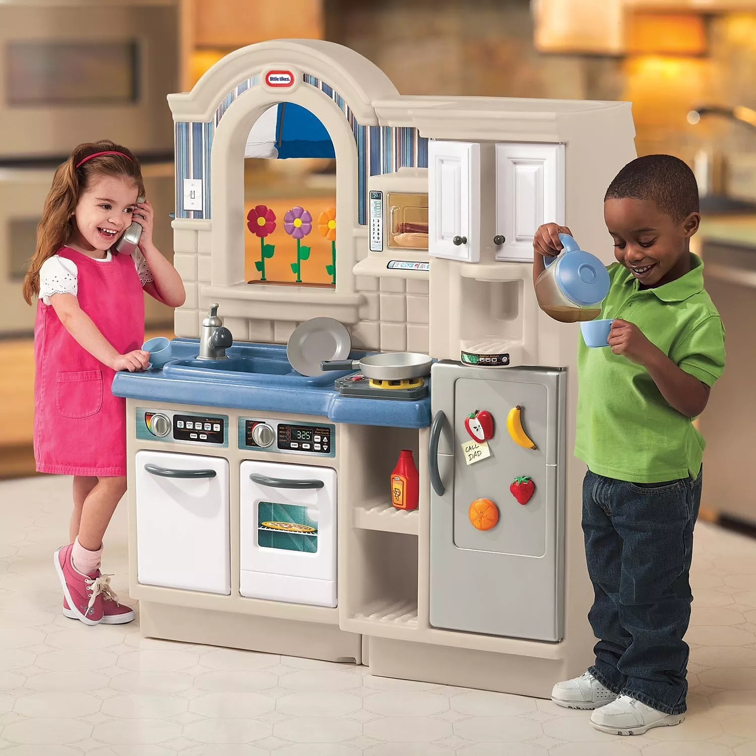 Little tikes play kitchen with grill on sale