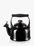 Le Creuset Traditional Stovetop Whistling Kettle, 2.1L, Satin Black