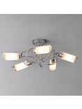 John Lewis Limbo Semi Flush 5 Arm Ceiling Light, Chrome