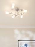 John Lewis Limbo Semi Flush 5 Arm Ceiling Light, Chrome
