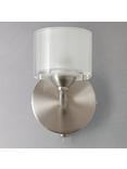 John Lewis Paige Single Wall Light, Satin Chrome