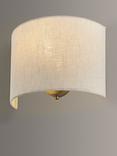 John Lewis Samantha Uplighter Linen Wall Light