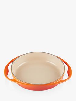 Le Creuset Cast Iron Tarte Tatin Oven Dish, 25cm, Volcanic, 