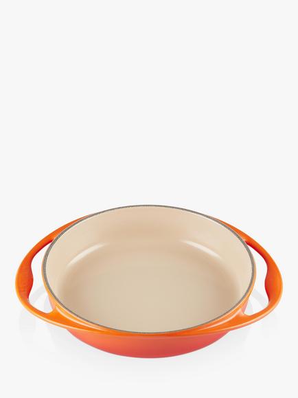 Le Creuset Cast Iron Tarte Tatin Oven Dish, 25cm, Volcanic, 