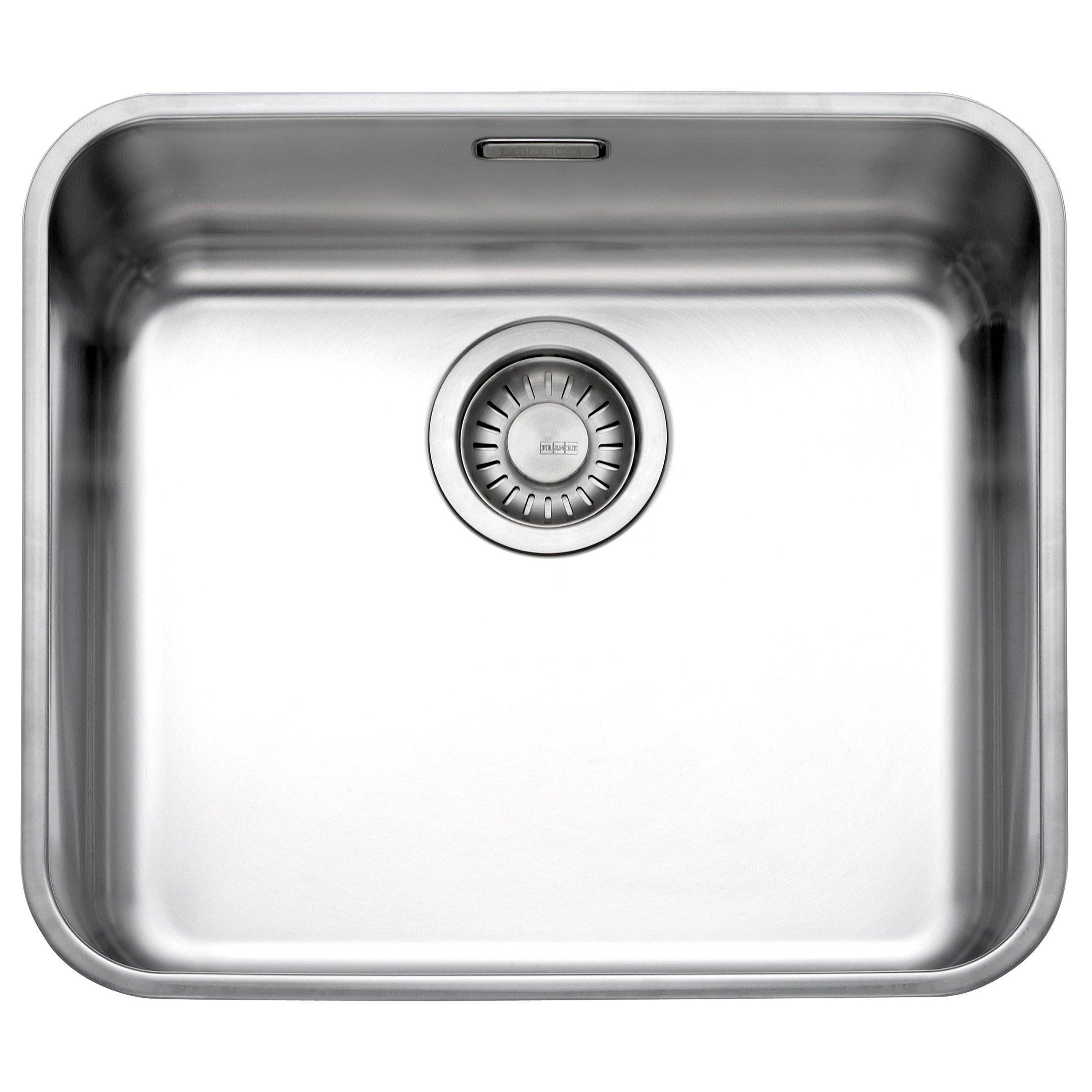 Franke Largo LAX 110 45 Undermounted Single Bowl Kitchen Sink, Stainless Steel
