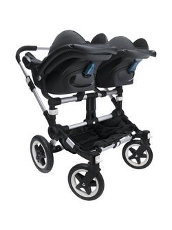 Bugaboo Donkey Twin Car Seat Adaptors - view 2, Black/Silver