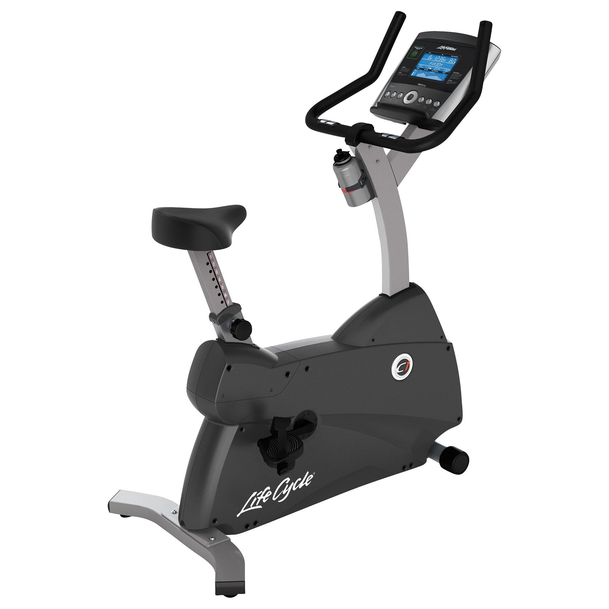 Life Fitness Lifecycle C1 Upright Exercise Bike with Go Console