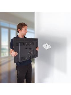 AVF JML2400 Unimax Flat Wall Mount for TVs up to 43”, All Wall Types, White - view 2, White