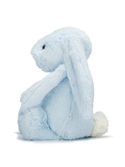 Jellycat Bashful Bunny Soft Toy, Medium, Blue - view 2, Blue