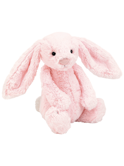 Jellycat Bashful Pink Bunny Soft Toy, Medium, Pink, Pink