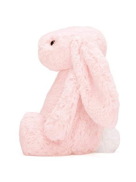 Jellycat Bashful Pink Bunny Soft Toy, Medium, Pink - view 2, Pink