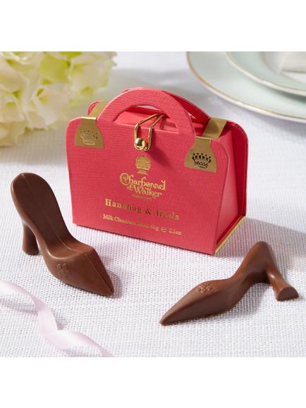 Charbonnel et Walker Milk Chocolate Handbag & Heels Set, 60g - view 2, Pink