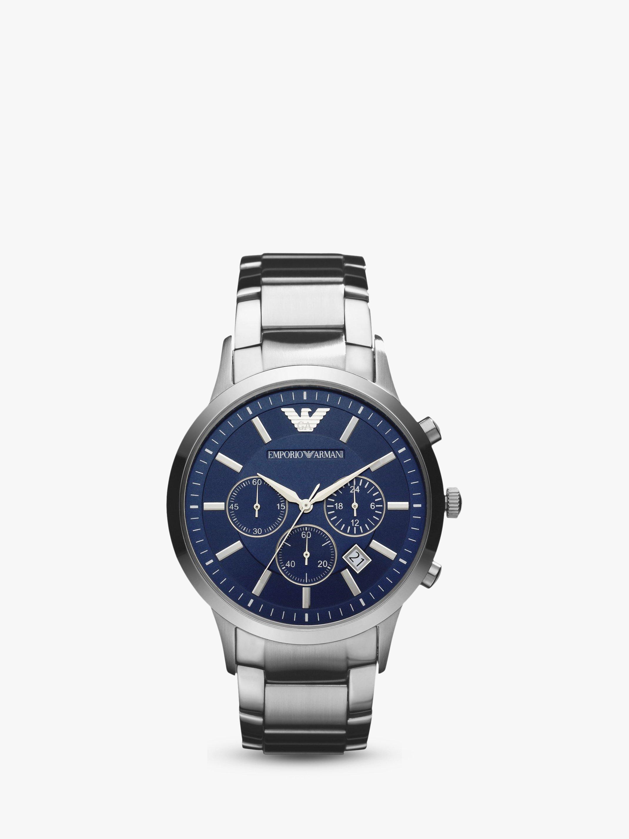 Emporio Armani Men s Date Chronograph Bracelet Strap Watch