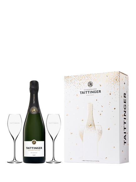 Taittinger Brut NV Champagne & Glasses Gift Set, 75cl - view 2, 