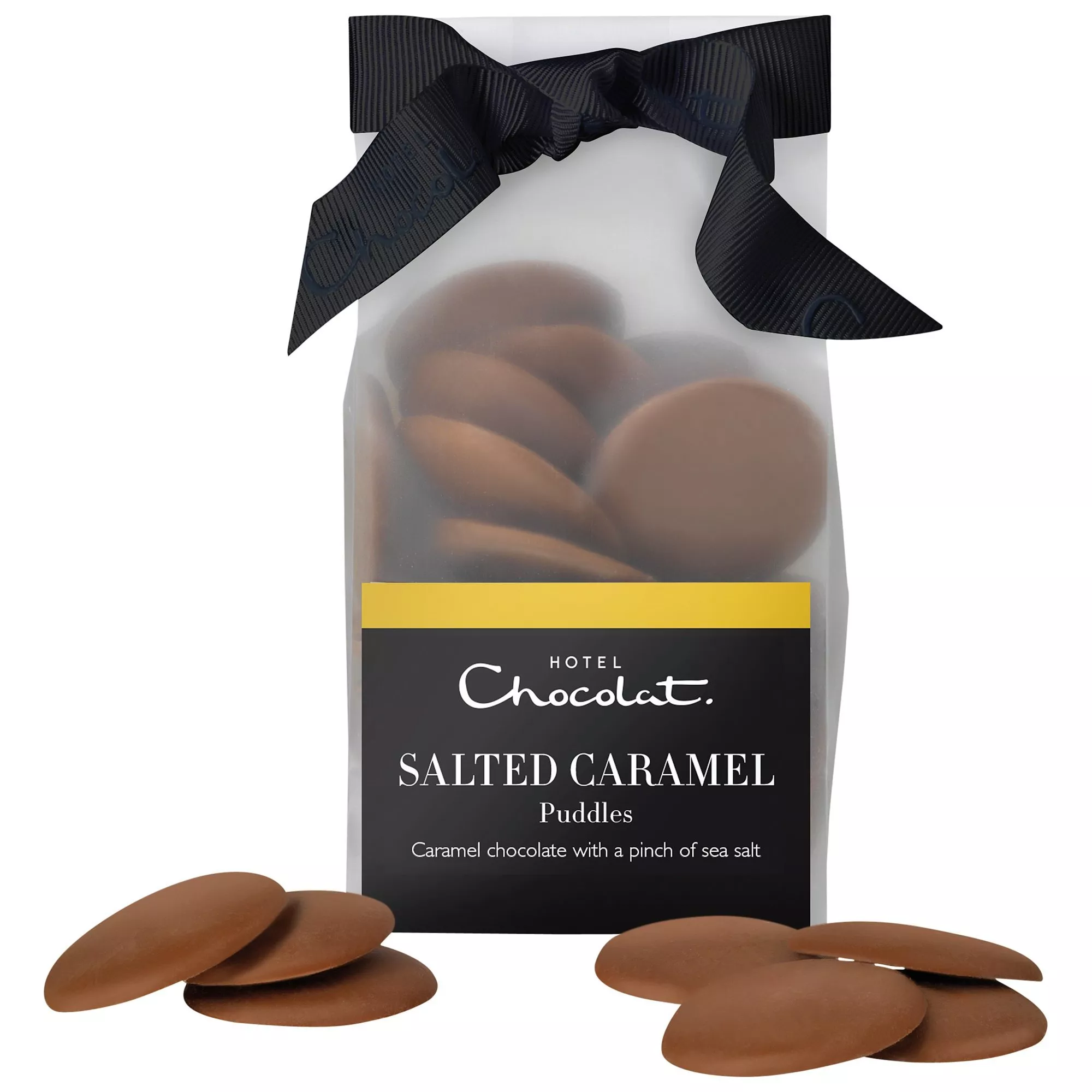 Hotel Chocolat Salted Caramel Chocolate Puddles, 115g