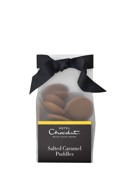 Hotel Chocolat Salted Caramel Chocolate Puddles, 115g, 