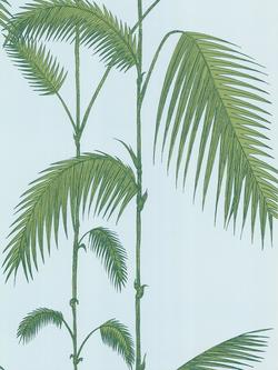 Cole & Son Palm Leaves Wallpaper, Blue / Green, 66/2010, 